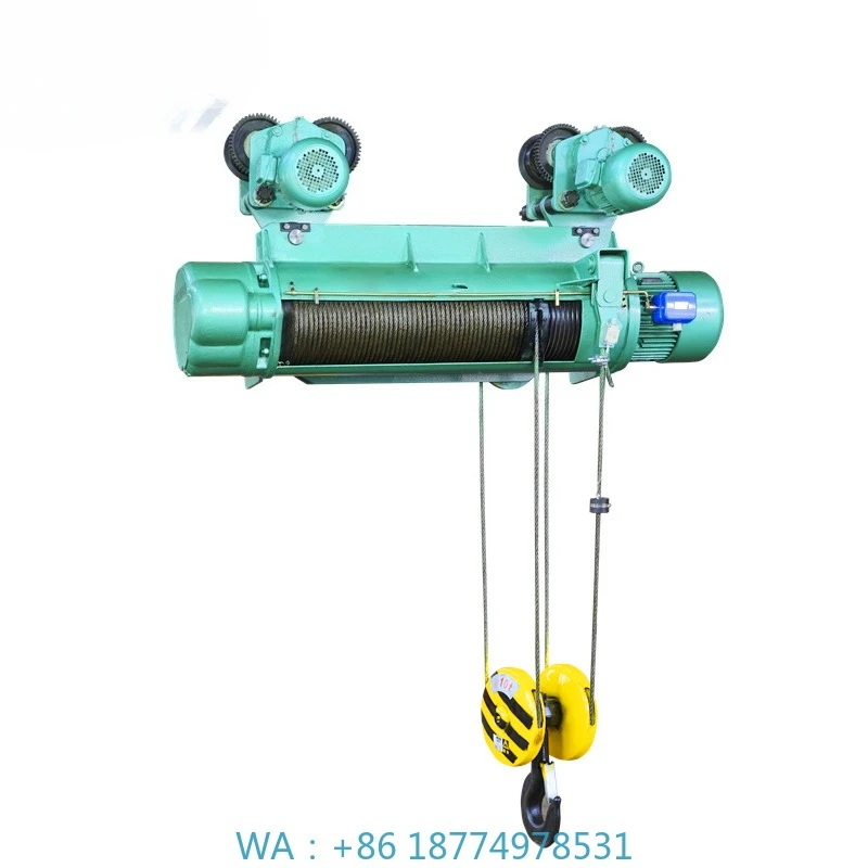 Phase Motor Wire Rope Lifting Electric Hoist 12.5 Ton CD Monorail 3