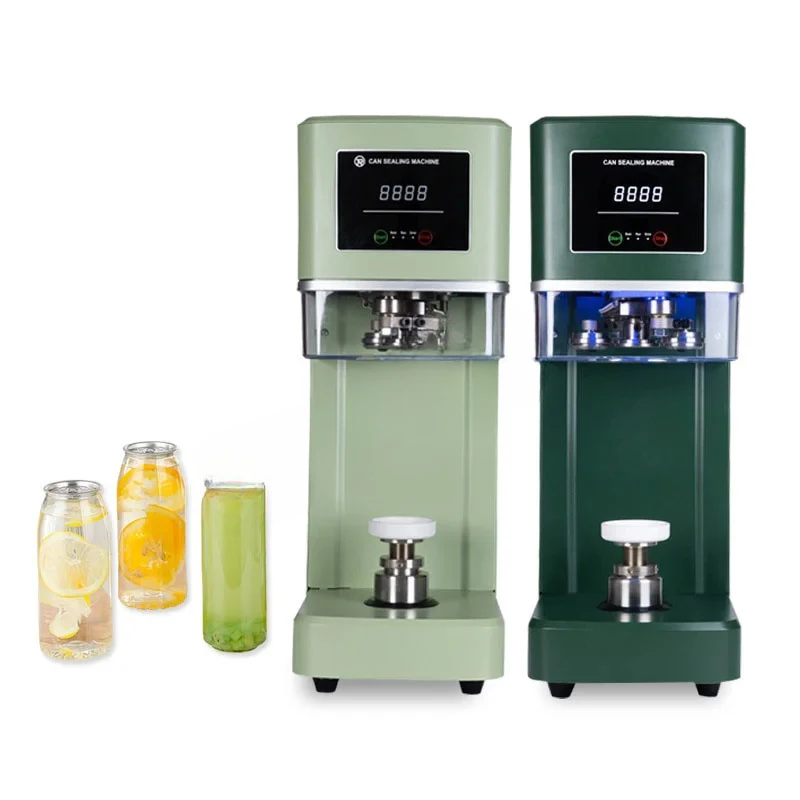 New Technology Full Automatic Intelligent Can Sealing Machine Non Rotary Plastic PET Tin Jar Beer Cans Seamer Size Customized