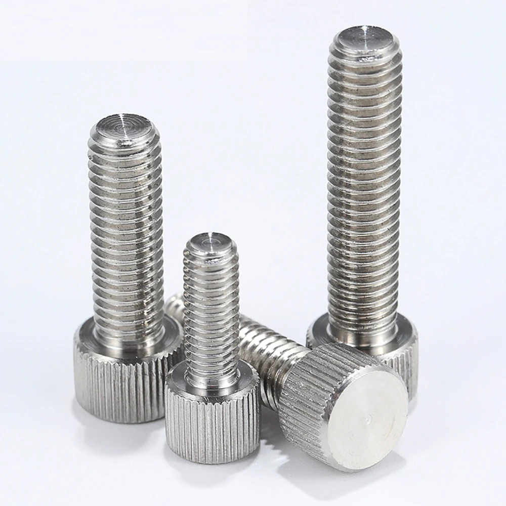 Yiqianyuan M2-M8 SUS304 Śruby skrzydełkowe ze stali nierdzewnej Śruba radełkowana Narzędzie maszynowe Okrągłe śruby ręczne regulacyjne