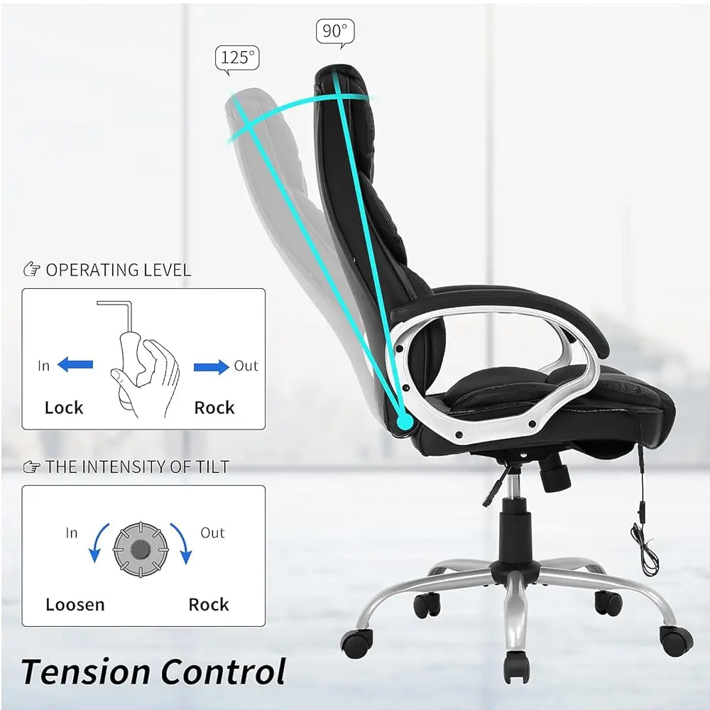 Home Office Chair Massage Computer Chair High Ba Executive Chair Ergonomic Desk Chair With Lumbar Support Armrest High Ba Task