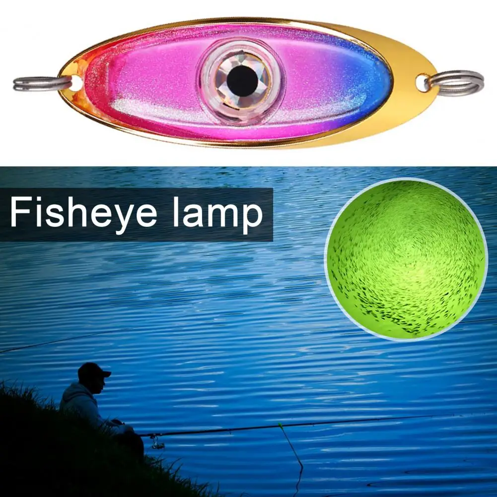 Bait Light Waterproof Led Fish Eye Lamp Submersible Drop Light for Fish Attraction 3 Lighting Colors Fishing Accessories