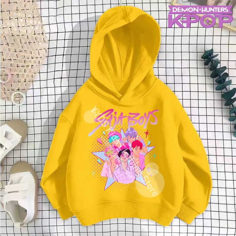 

KPop Demon Hunters Hoodie Kids Clothes Princess Girl's Capibala Clothing Fashion Baby Boys Clothes Autumn Sweatshirt Child Tops