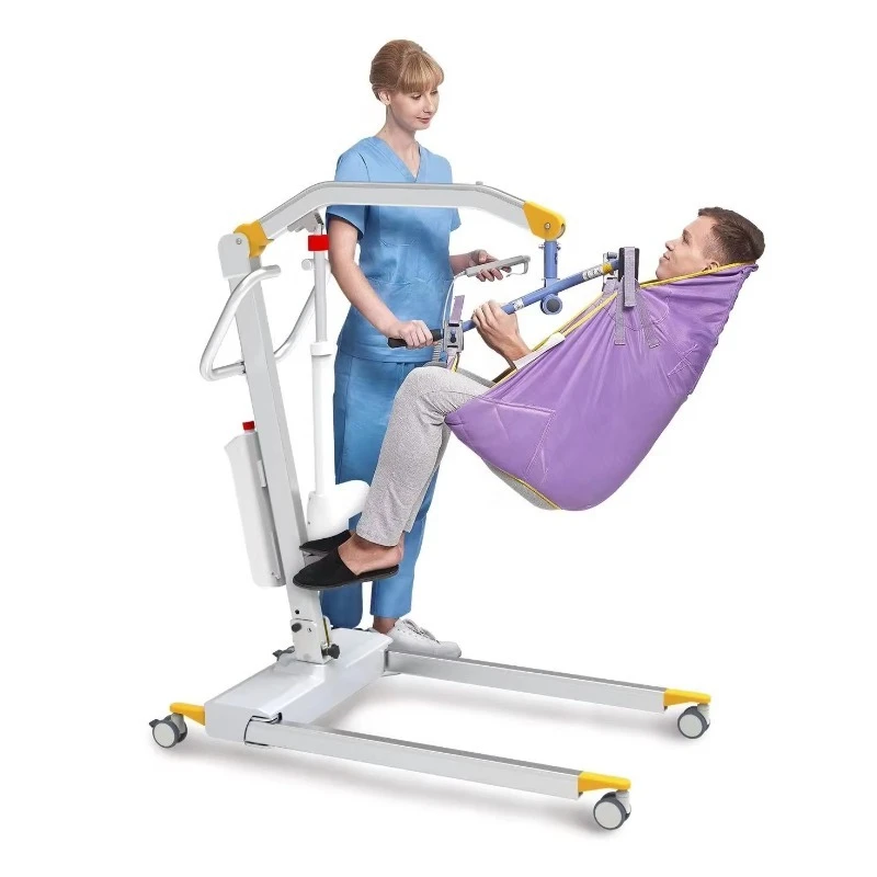 

Medical Rehabilitation Equipment Foldable Electric Patient Lift Device for Disable Transfer Hoist From Wheelchair to Bed