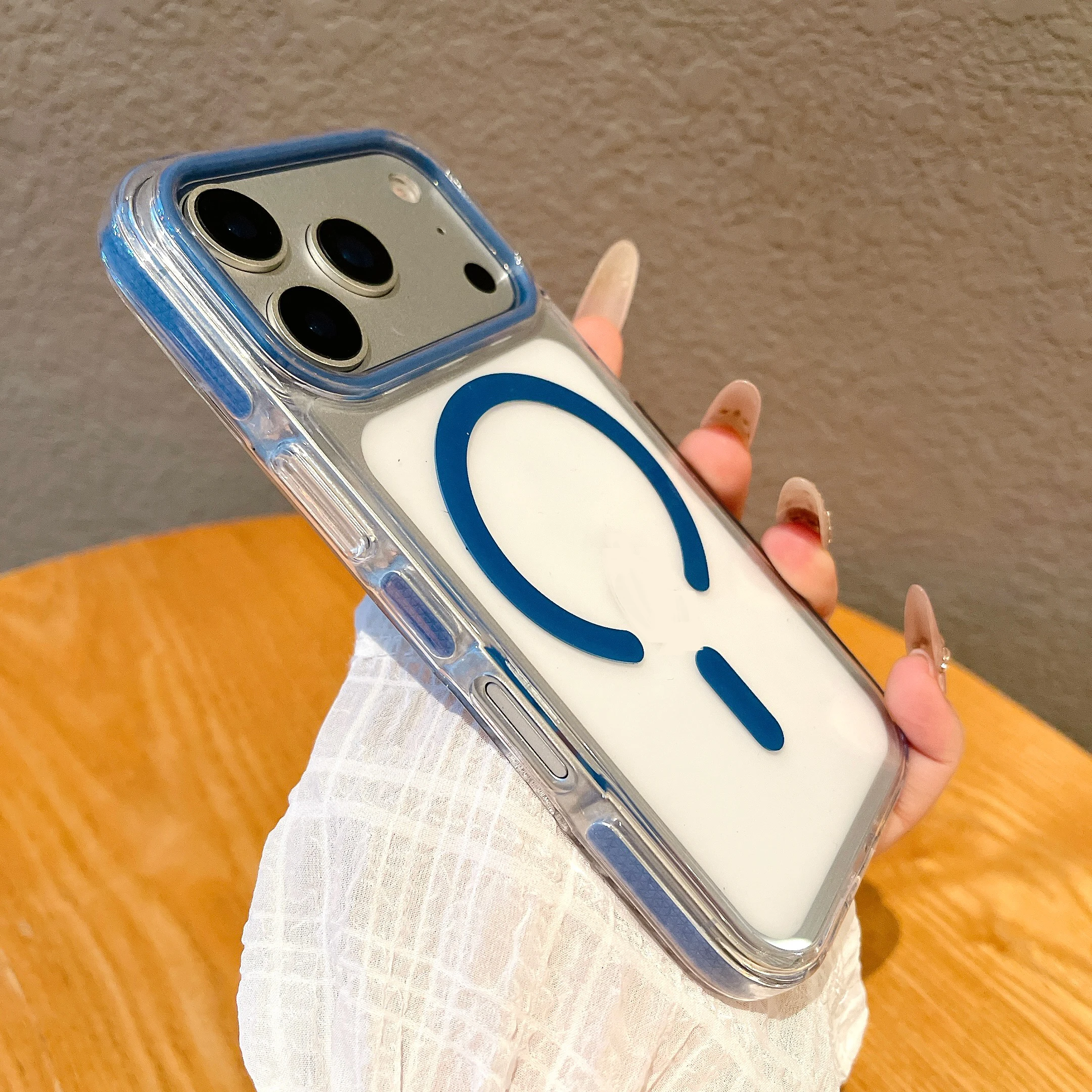 كاندي PC الصلب ل Magsafe جراب هاتف آيفون الهواء 17 16 15 14 برو ماكس المغناطيسي شحن لاسلكي رقيقة جدا درع غطاء Funda #2