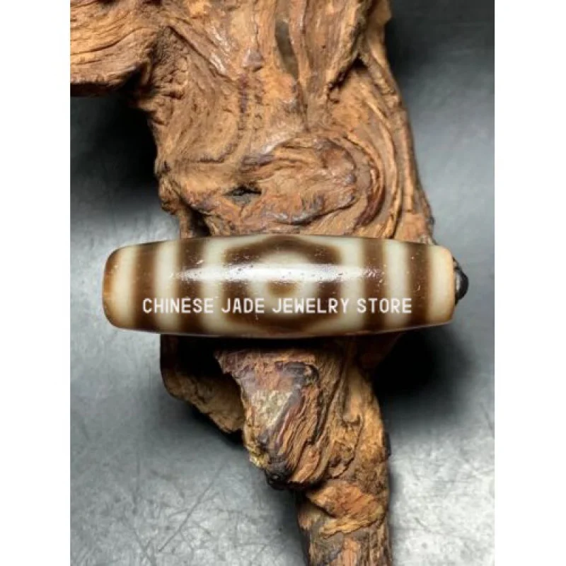 

Античный волшебный мощный старый Тибетский Агат * 3 глаза * Amulet бусины дзи A1002