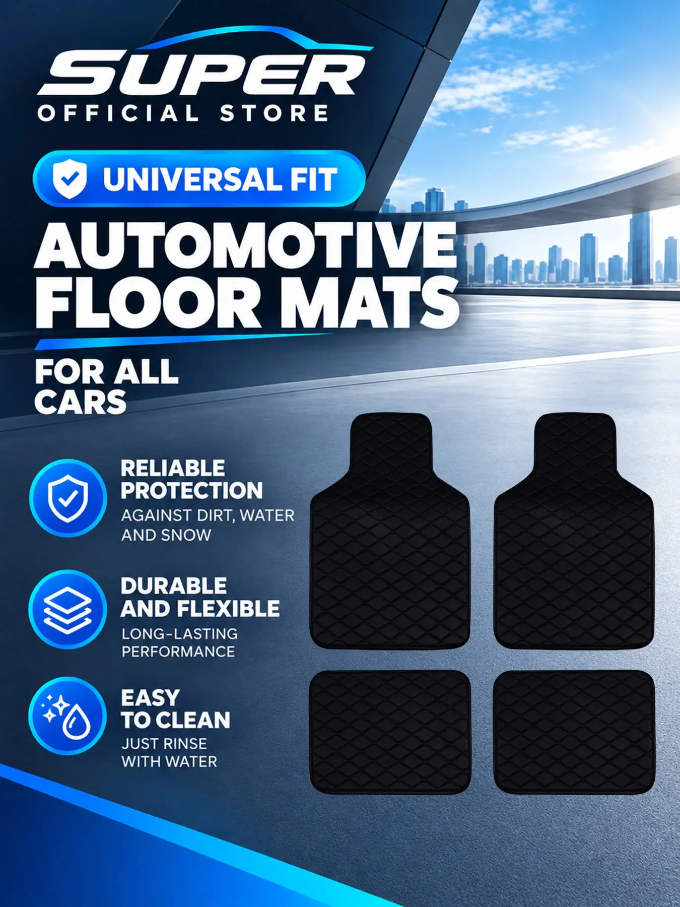 Komplettes Set von Autofußmatt – Car Floor Mats Universal Waterproof Leather Bewertung und Preis