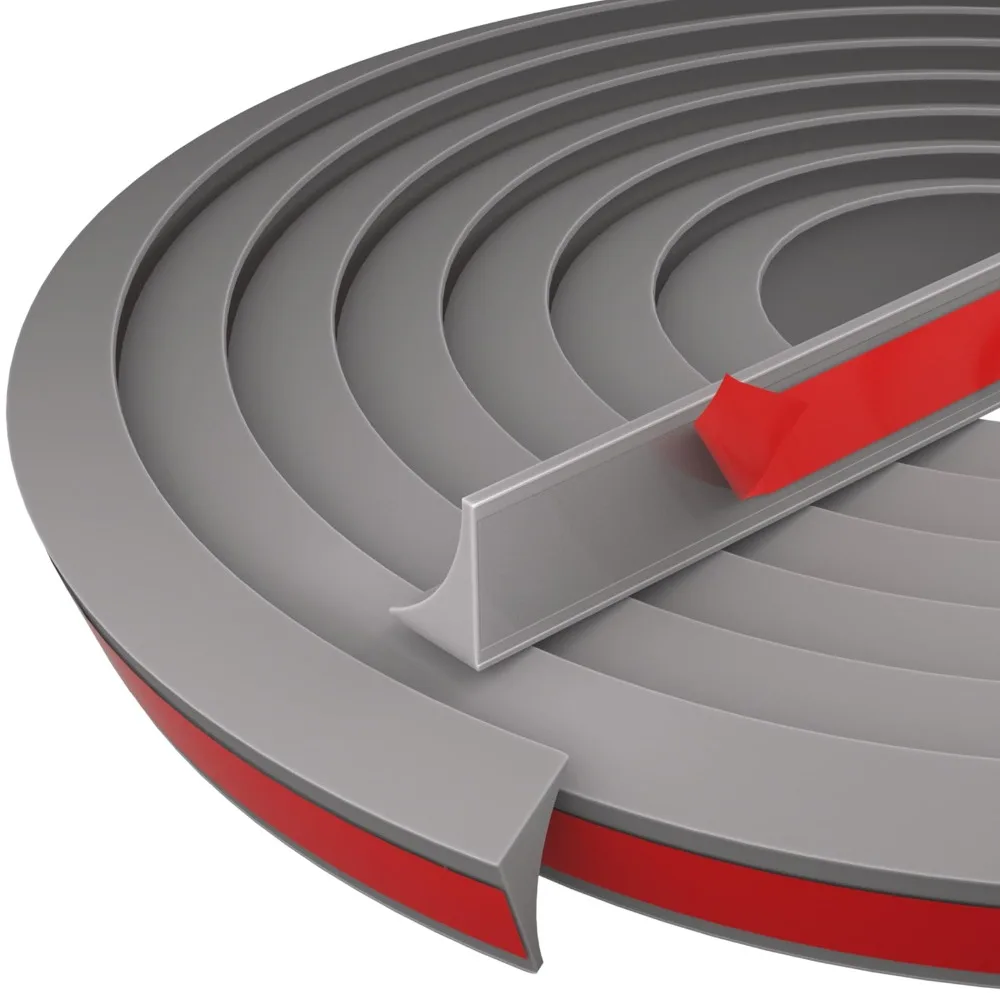 

Durable Silicone Quarter Round Molding Trim Peel and Stick Flexible Caulk Strip 1/2/3m Shoe Molding Bathroom/Kitchen Countertop