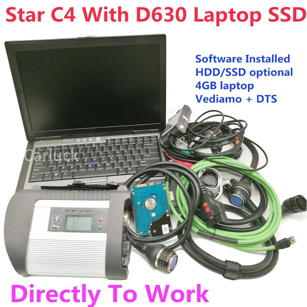 

Best ADG426B Chip MB Star C4 With Laptop D630 Software 2023.06 sd connect c4 Include SSD vediamo 05.01 DTS Directly To Work