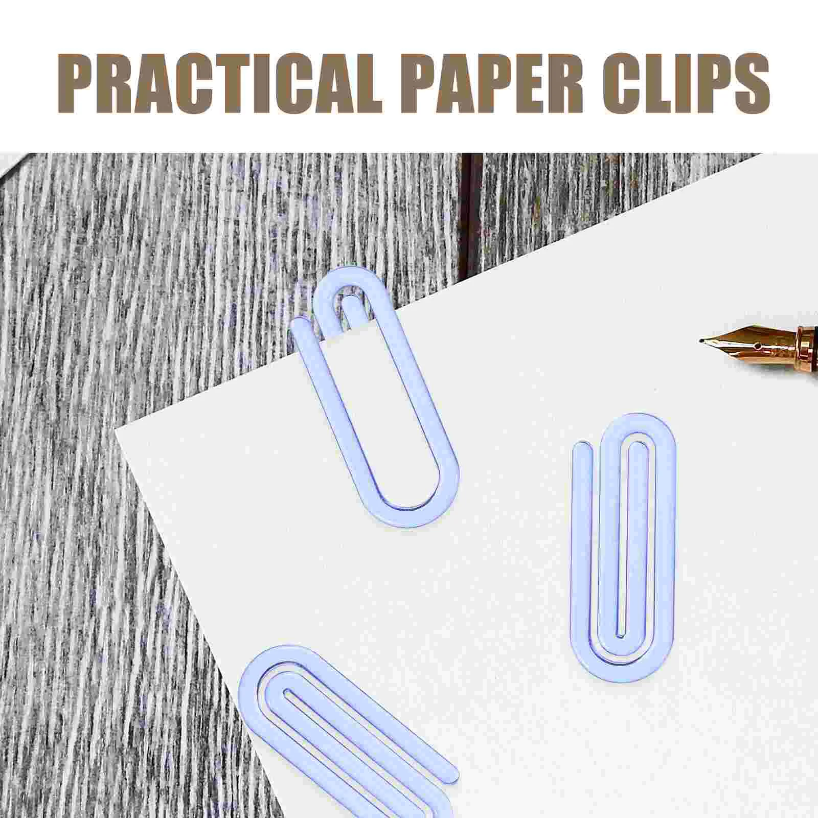 60 Pcs Big Paper Clip Small Office Paperclips Folders Cartoon Plastic for Baby Mini