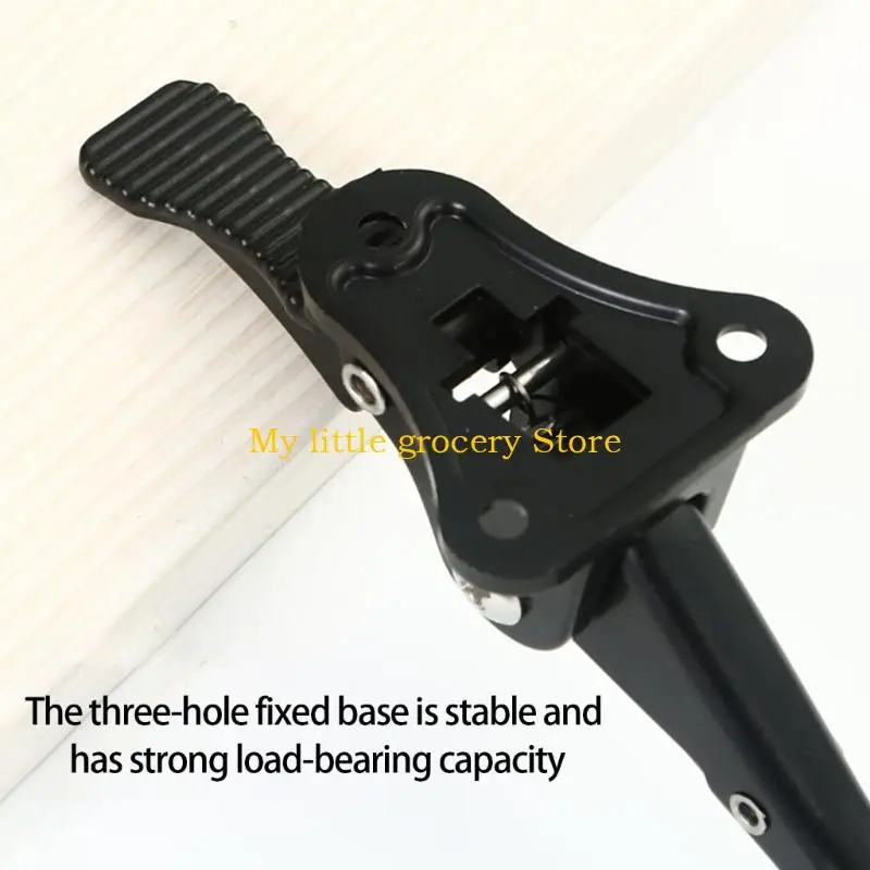 D5BD 2Pcs Adjustable Door Holder Wall Protector Zincs Alloy Doorstop with Rubber Tip