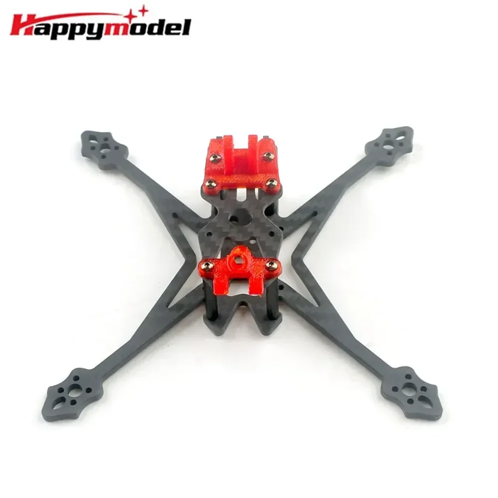 HappyModel Crux35 Kit de estrutura de fibra de carbono para drone de corrida FPV de alta definição de 3,5 polegadas para quadricóptero RC, peças de drone de corrida