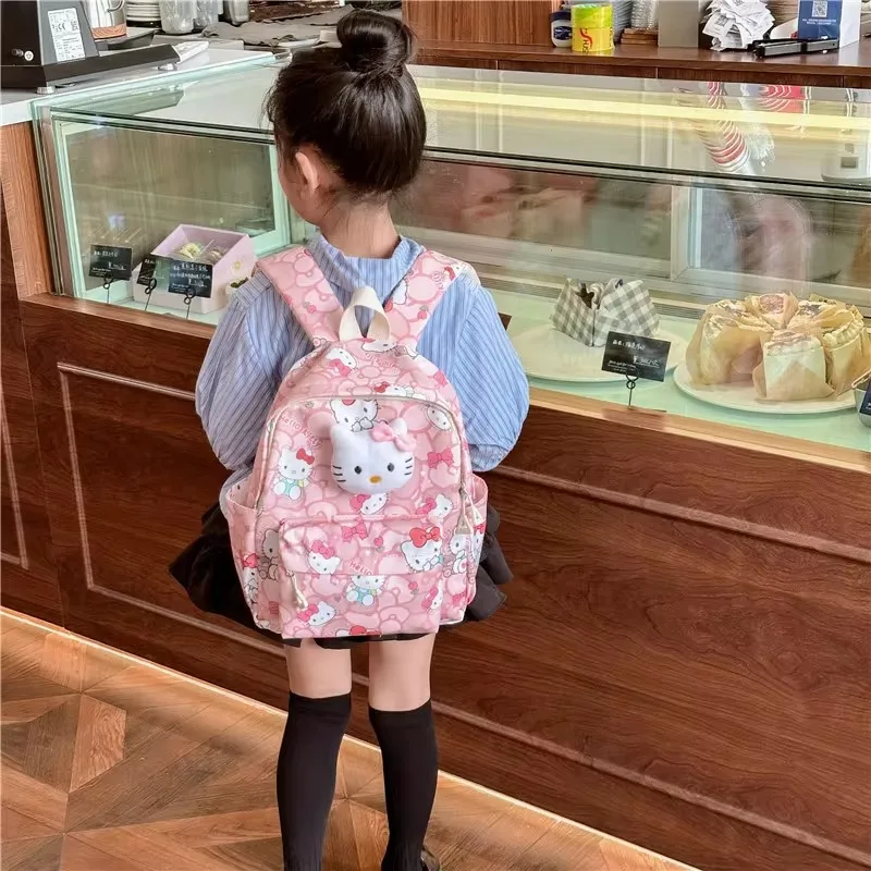 Sanrio Series Cartoon Backpacks Children Kindergarten Backpacks Cute Kawaii Baby Bag Fashionable Casual Printed School Backpack