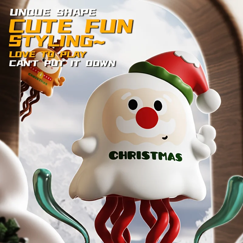 Uhrwerk, aufziehbar, tanzender Weihnachtsmann, Rentierspielzeug, Weihnachtsfeier, Dekoration, festliche Geschenke für Kinder, Babys, niedlicher interaktiver Elch