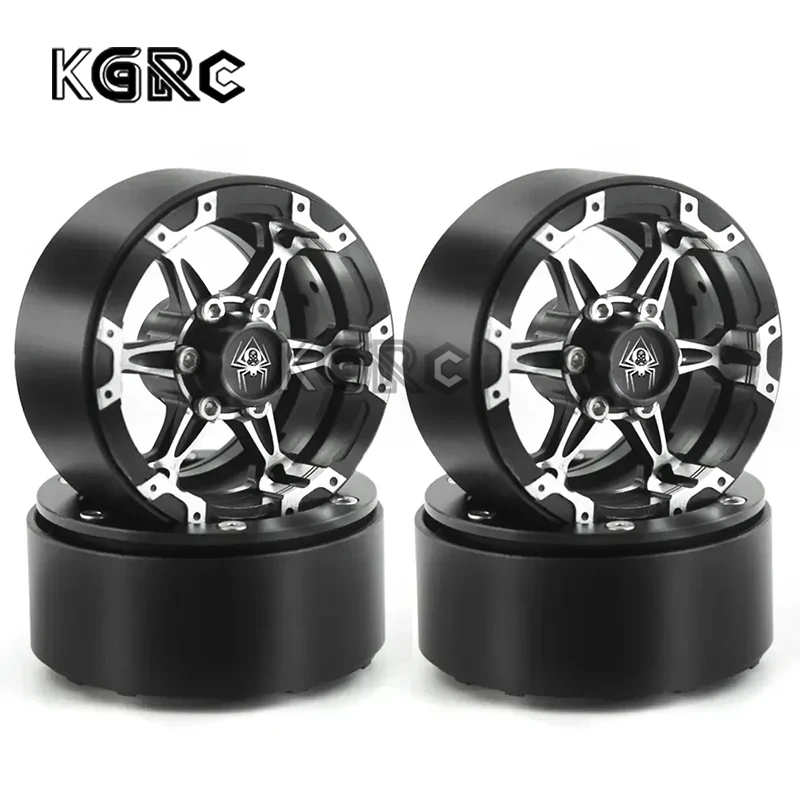 

4pcs Metal 1.9" Beadlock Wheel Rim Wheel Hub for 1/10 RC Crawler Car Axial SCX10 Pro TRX4 RC4WD D90 Redcat Gen8 VS4-10