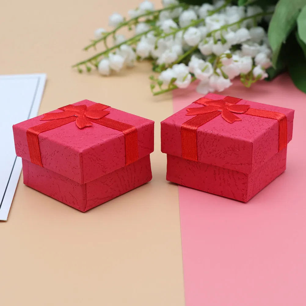 

Набор из 16 штук: Коробка для хранения серег, модный органайзер для украшений с бантом, для женских колец и ожерелий, компактный настольный декор