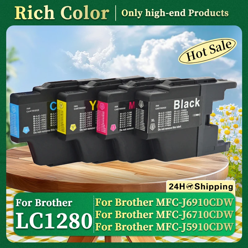 

LC12 LC17 LC40 LC71 LC73 LC75 LC40 LC400 LC1220 LC1240 LC1280 Чернильный картридж для Brother MFC-J6910CDW J6710CDW J840N J280W