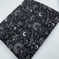 Black and white minimalist abstract starry sky brilliant weaving embroidery jacquard fashion fabric DIY sewing fabric