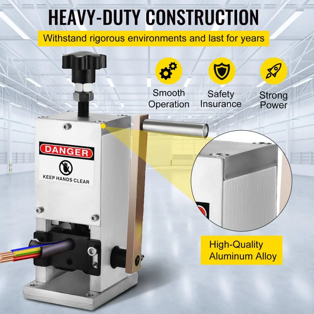 VEVOR Portable Wire Stripping Machine Hand Crank Cable Stripper For metal Wire Recycle Wire Cable Stripper Stripping1.5-25mm