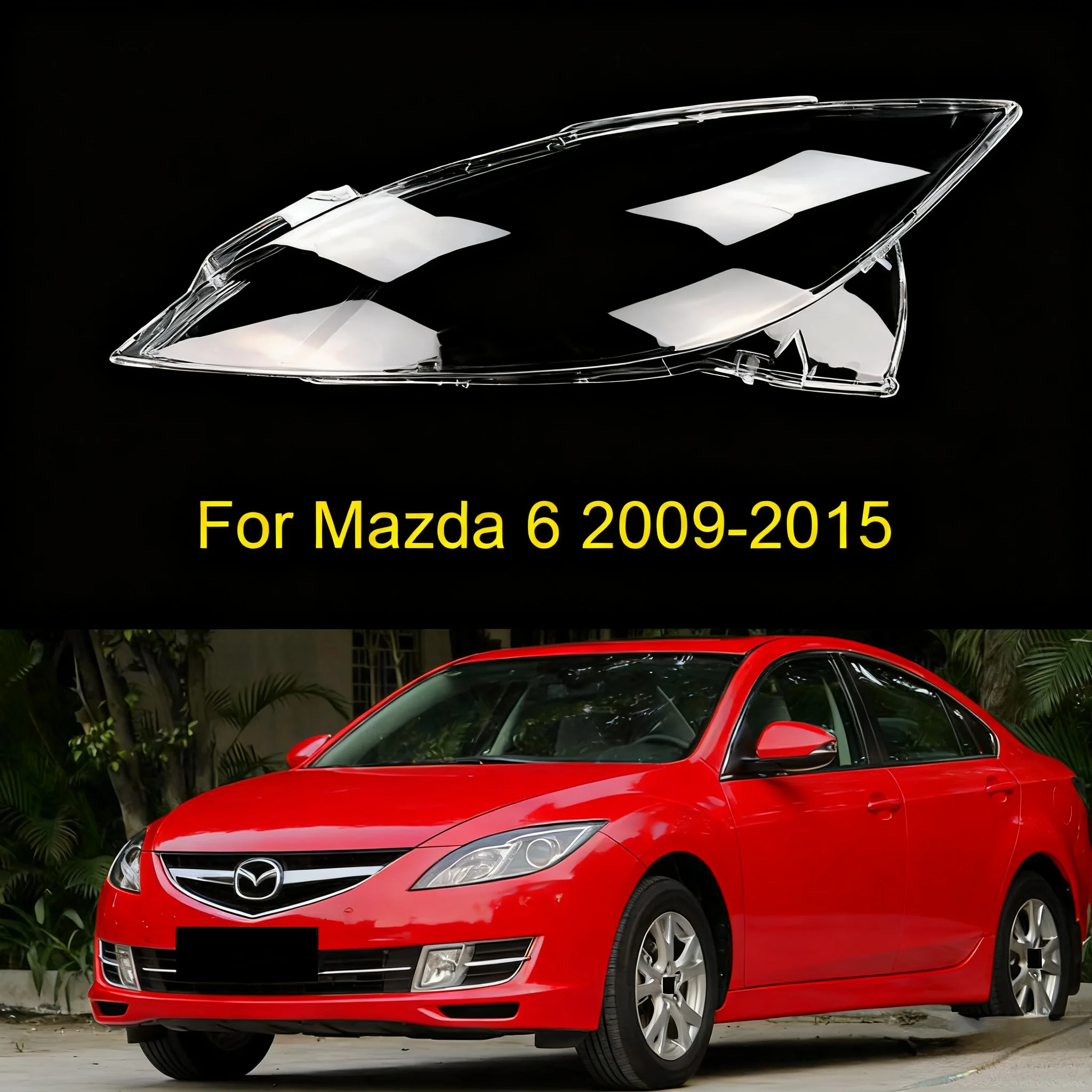 

Car Front Headlamp Lens Replacement Light Auto Shell For Mazda 6 2009 2010 2011 2012 2013 2014 2015 Headlight Cover Caps