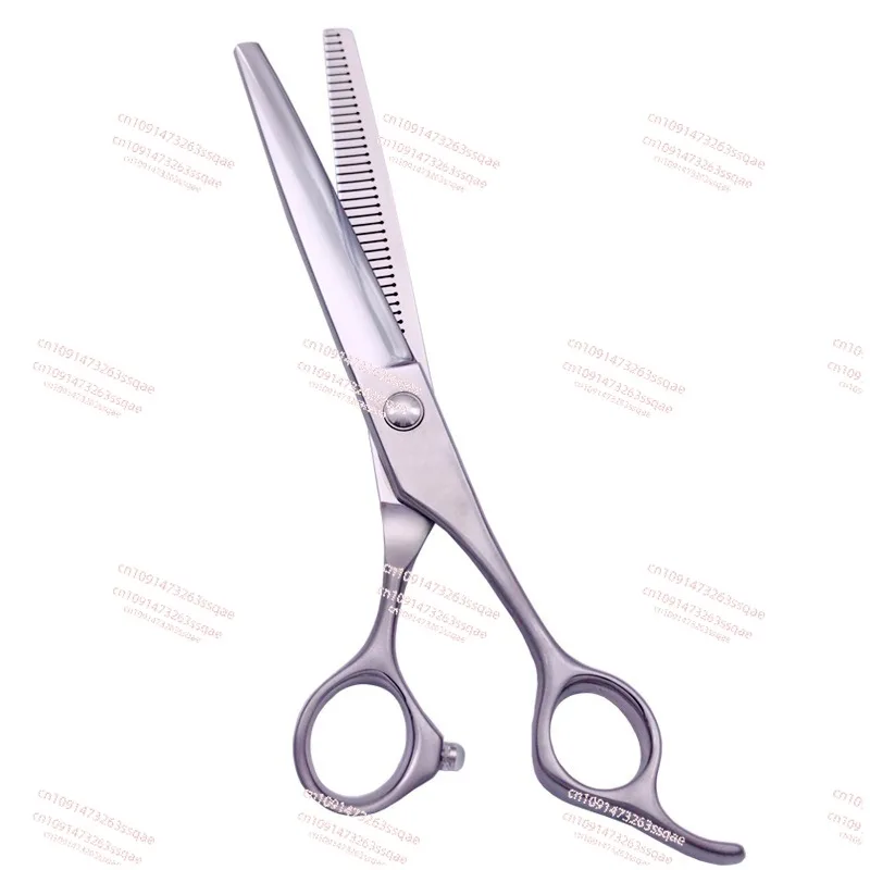 Anti-tooth seamless fluffy scissors professional pet beauty scissors dog trimmer hair scissors beautician tools 440C