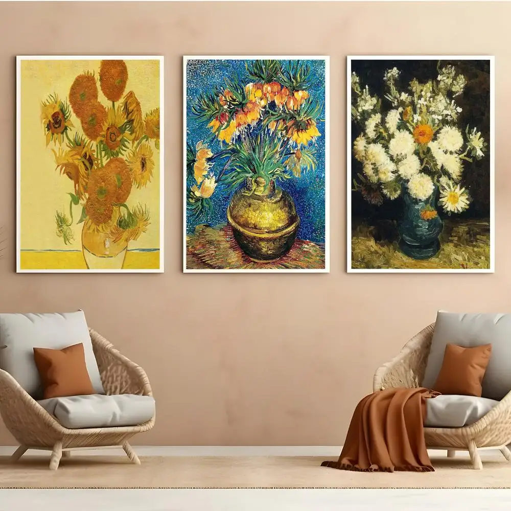 Vincent Van Gogh Oil Paintings Poster HD Anime Hot Theme Singer/OST/Movie-Waterproof Self-Stick Home Decor
