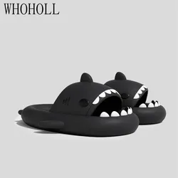 2022 Summer Man Women Shark Slippers Couples 4CM Thick Soled Bathing Home Slipper Indoor Household Funny Kids Slides Flip Flops