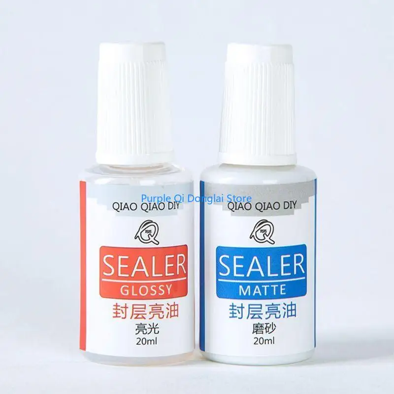 L21E 2 Bottles Waterproof Protects Brightening Gel Oil Epoxy Resin Sealing Glossy Oil
