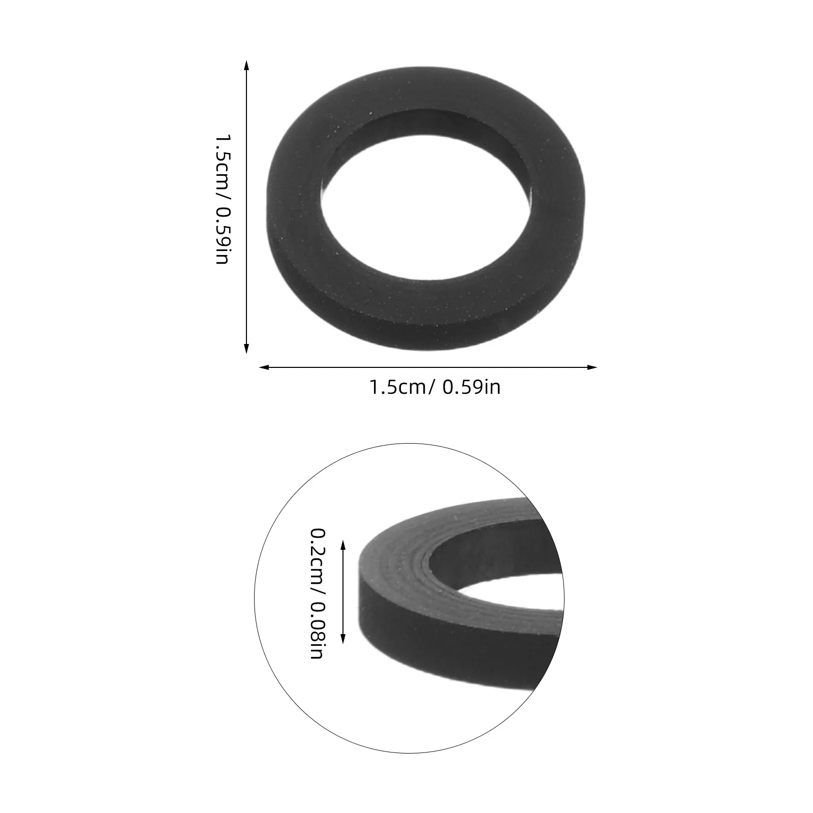 3 قطعة آلة شريط الكاسيت 9.5 مللي متر 14.8 مللي متر 2.1 مللي متر محرك المطاط لمسجل إصلاح صيانة المهمل بكرة استبدال الشريط لاعب #6