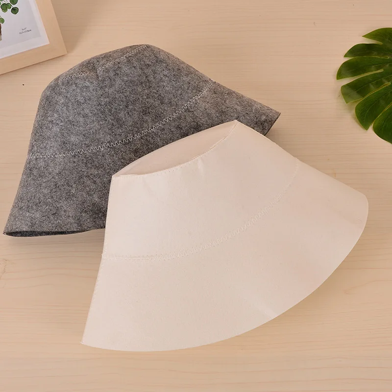 Fashion Felt Head Protection Bath Anti Heat Free Size Russian Style Shower Cap Sauna Hat Sauna Vaporarium Accessories Wholesale