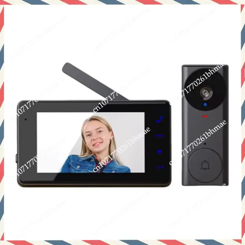 -A21Z Timbre de vídeo inalámbrico IPS de 4,3 pulgadas con visión nocturna infrarroja para vigilancia del hogar, compatible con Wi-Fi 2,4G