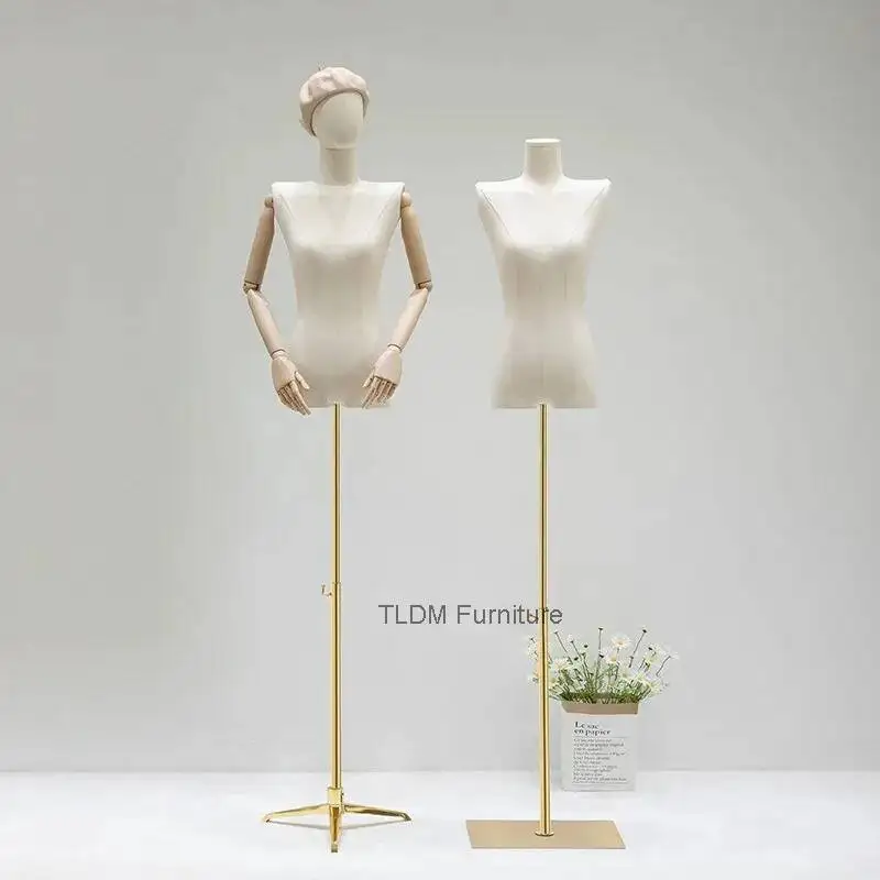 

Store Shoulder Stand Flat Women's Right-angle Shoulder Garment Mannequin Mannequin Dummy Form Clothing Full Display Stand FYMQ