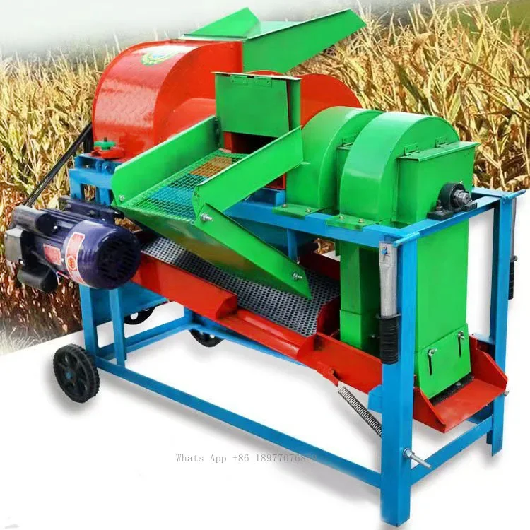 Multifunction Thresher Diesel Engine Feed Processing Machine Farm Bean Wheat Soybeans Paddy Rice Sorghum Maize Corn Sheller