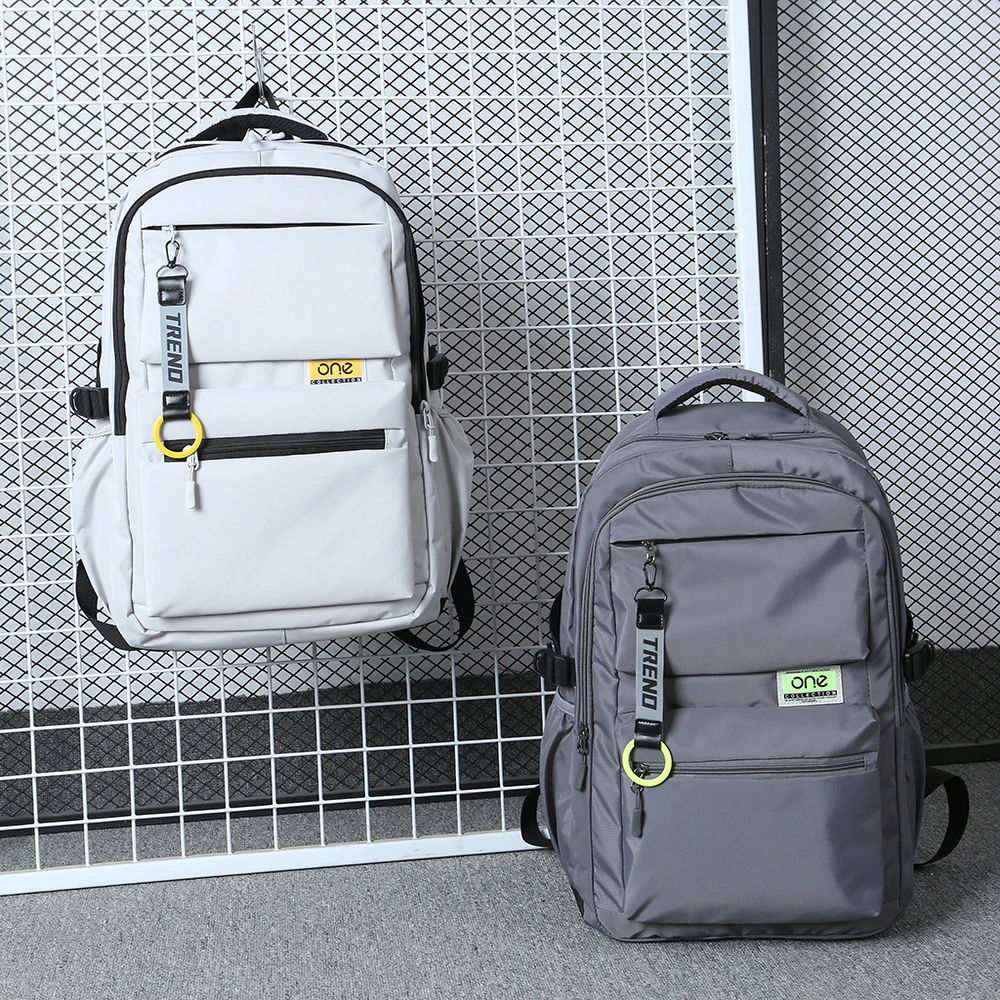 New Casual Travel Men's Bapa Large Capaci Cuter Bag Commuting Bla Double oulder Bag for High School College Stud...