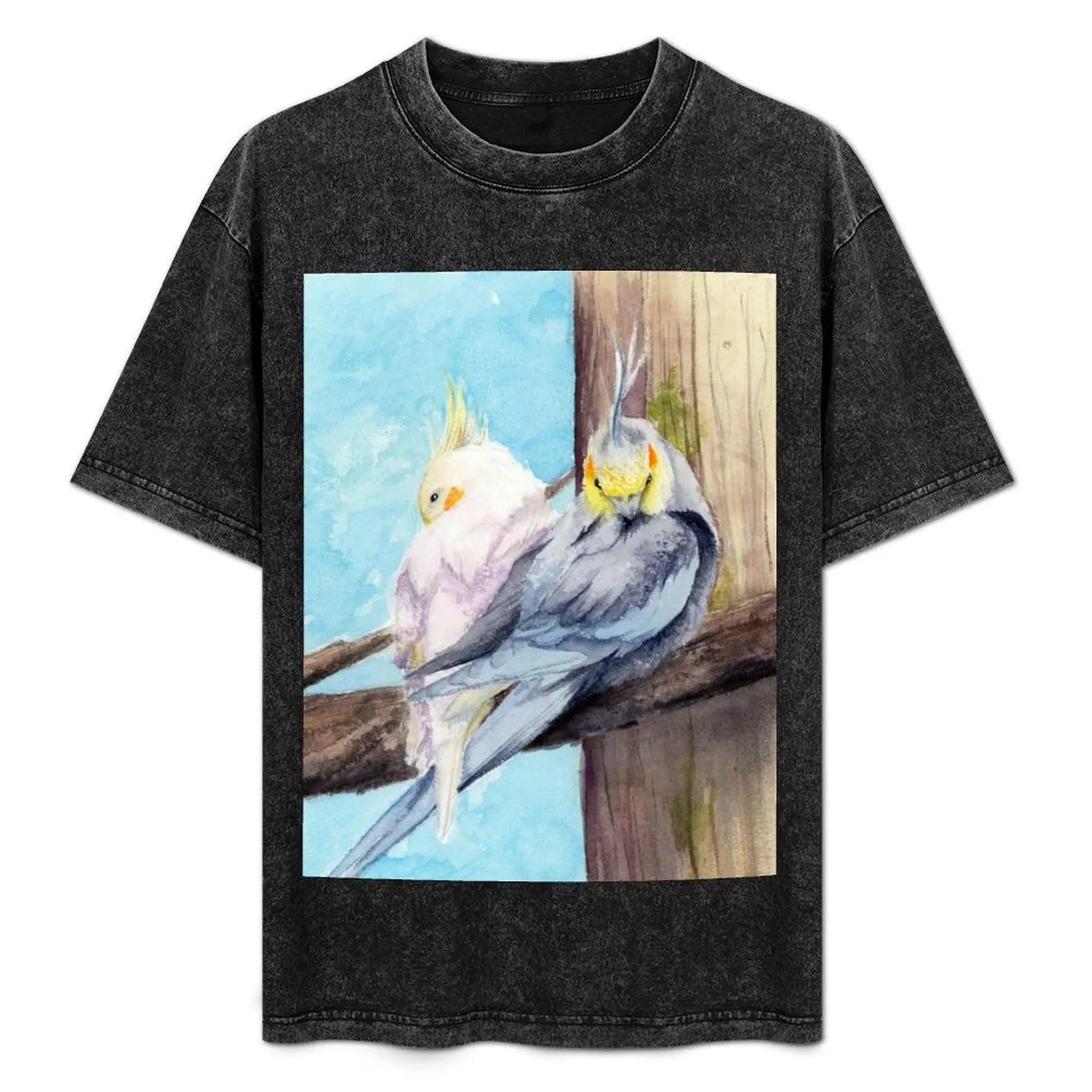 

Cockatiels at the Woodland Park Zoo Aviary T-Shirt sublime Aesthetic clothing graphic t shirts summer top men t shirt