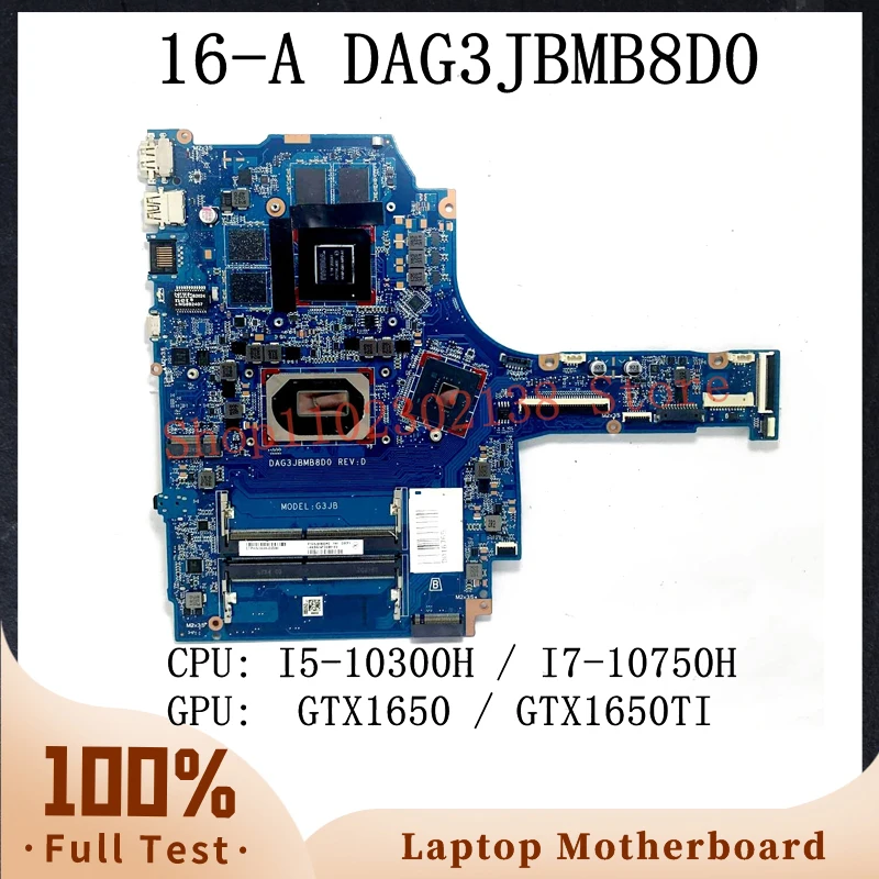 

DAG3JBMB8D0 M02035-601 M02035-001 Laptop Motherboard For HP 16-A With I5-10300H / I7-10750H CPU GTX1650 / GTX1650TI 100% Test OK