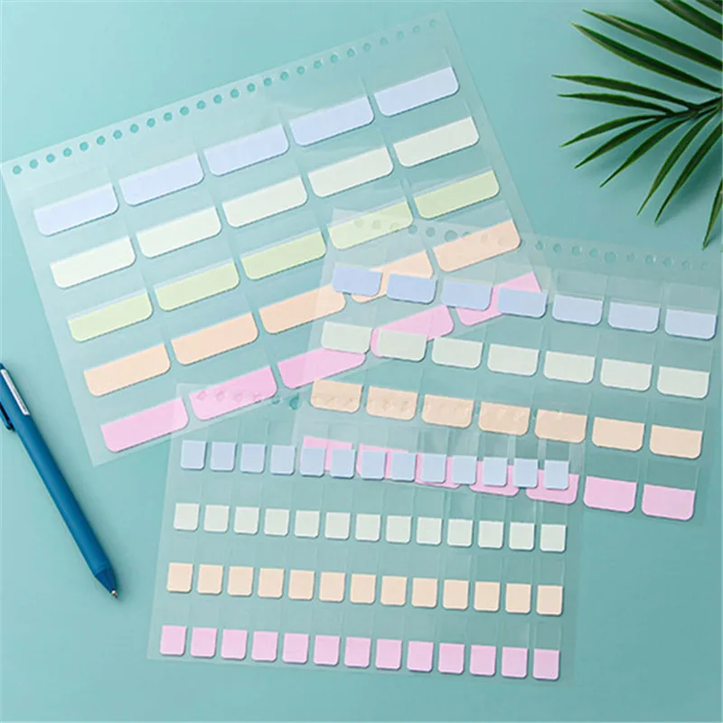 4pcs a5 b5 transparente Haft notizen selbst klebende Lesezeichen Anmerkung Lesebuch klar Tab kawaii niedlich канцелярия