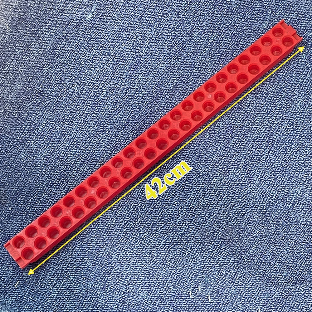 Red Queen Cage Transport Frame with 46 Holes - Mobile Plastic Beehive Protector & Isolator for Honeybee Queen Shipping Banking