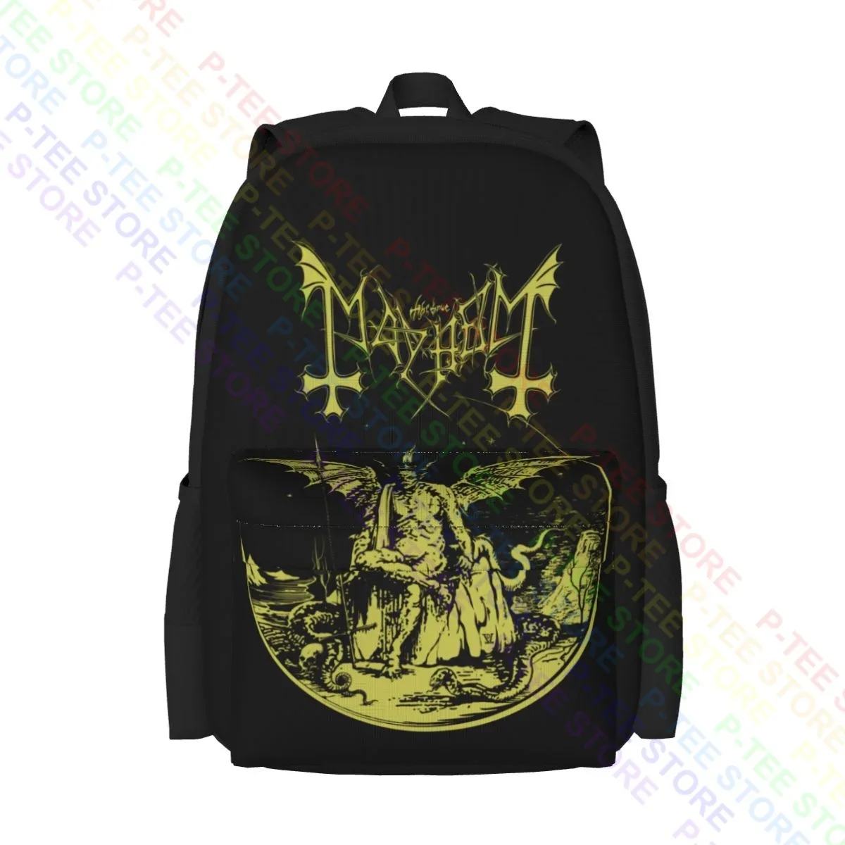 

Mayhem Daemon Gold Merchandise True Norwegian Large Capacity Backpack Fashion New Style Gym Tote Bag Outdoor Running