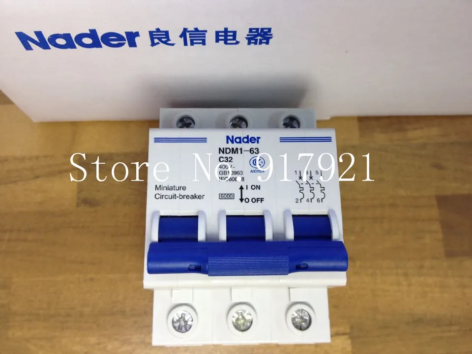 [ZOB] Nader letter NDM1-63 C32 genuine new air switch 3P32A miniature circuit breaker  --10PCS/LOT