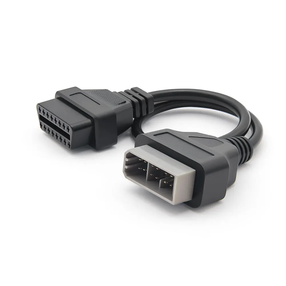 Obd2 تمديد كابل لنيسان 14 دبوس obd إلى obd2 16pin موصل السيارة محول 14Pin ذكر إلى أنثى أداة ماسح ضوئي السيارات التشخيصية
