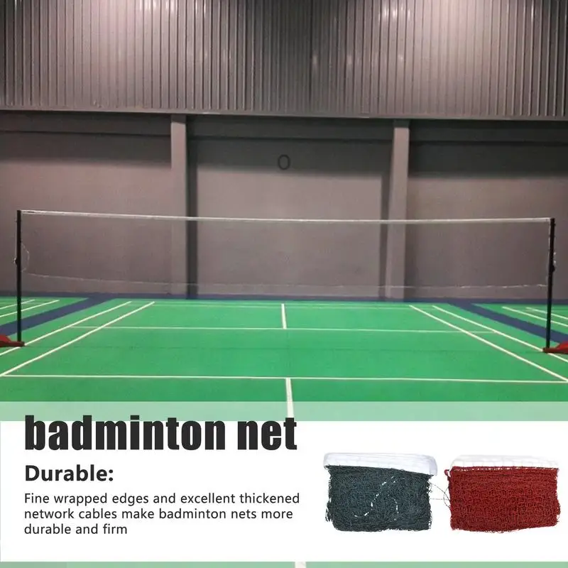 Professional Sport Training Standard Badminton Net 6.1mx0.76m Foldable Portable Tennis Net Mesh Volleyball Net for outdoor sport