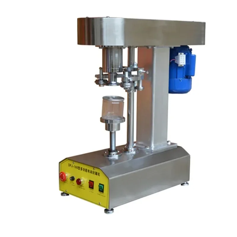 【Best-selling】Tabletop Semi-Automatic Beer And Bottle Packaging Machine For Tin/Aluminum Can Sealing Can Seaming Machine