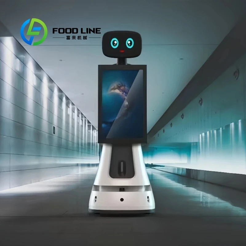 Custom Intelligent Advertising Reception Robot New Arrival Commercial Greeting Machine For Lobby Hotel Exhibition Hall Service