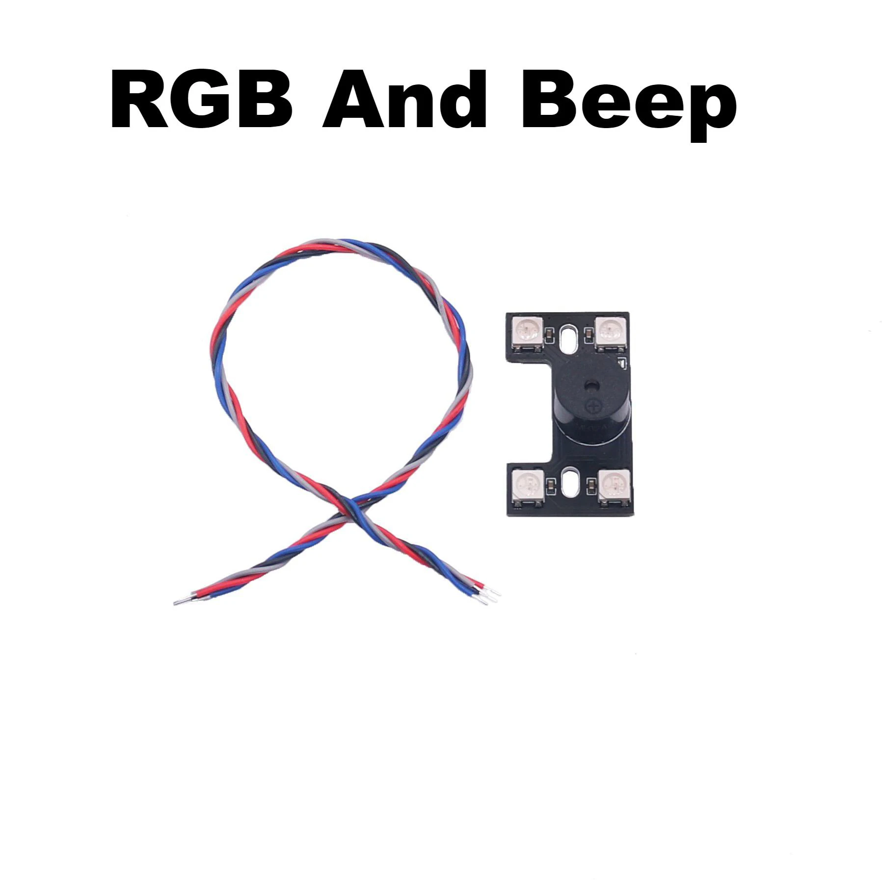 RCtoSky WS2812B LED met luide zoemer 4-assige quadcopter FPV-drones achterlicht 5V dubbele modi controle voor NAZE32 CC3D F3 F4 F7