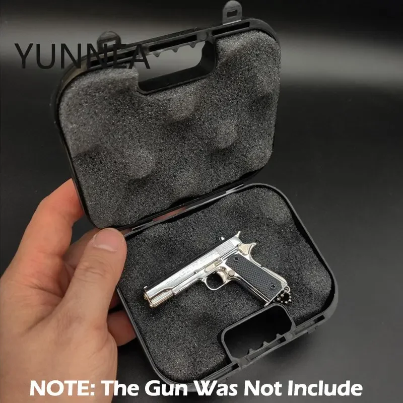 Black Plastic Box for Keychain Glock 17 Desert Eagle Gun Model