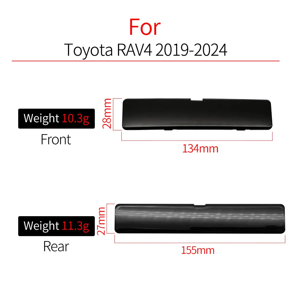 토요타 RAV4 XA50 차량 루프 레일 랙 캡 커버 쉘 루프 사이드 가니쉬 뚜껑 루프 러기지 랙 커버 플레이트 액세서리 2019-2025 썸네일 3