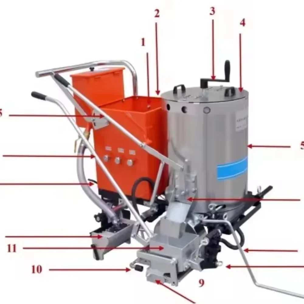 Thermoplastic Road Line Marking Equipment Hand Push Portable Machine for Road Line Marking Reliable Performance Best Price