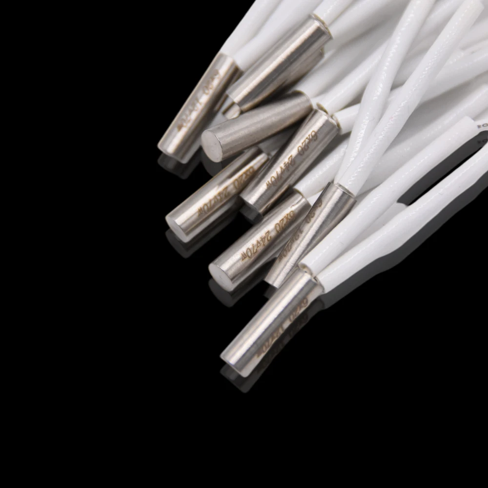 Creativity 1PC 3D Printer Parts Heating Tube 6*20mm 12V 24V 70W Ceramic Cartridge Heater for Mk8 CR10 Ender 3 V6 Hotend J-Head view 5