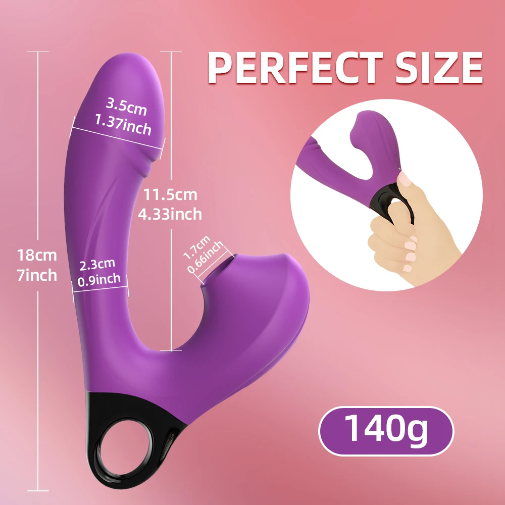 G-spot Vibrator Sex Toys For Women Powerful 2 in 1 Clit Sucker Clitoris Sucking Vacuum Stimulator Dildo Female Masturbation sexy