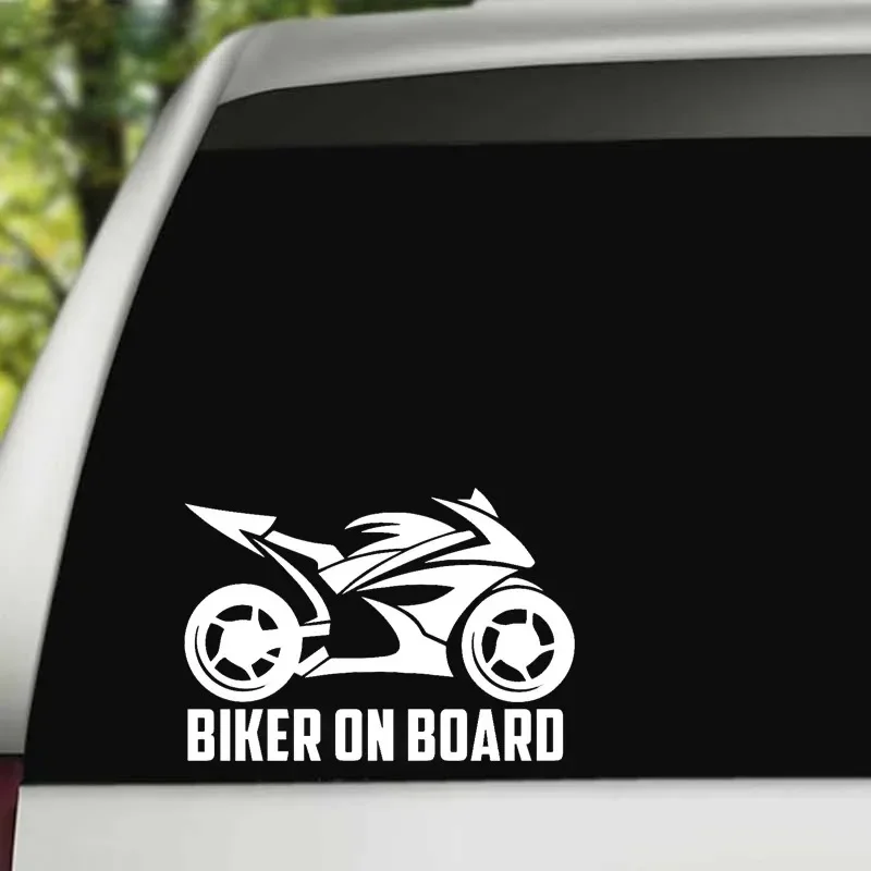 Motorcycle Rider On Board Reflective Decal 3D Vinyl Sticker Waterproof Car Safety Warning Auto Accessories